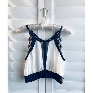 Charlotte Russe | Lace detail crop top